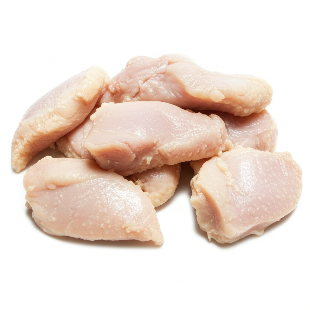 Unbreaded Raw Chicken Chunks Halal