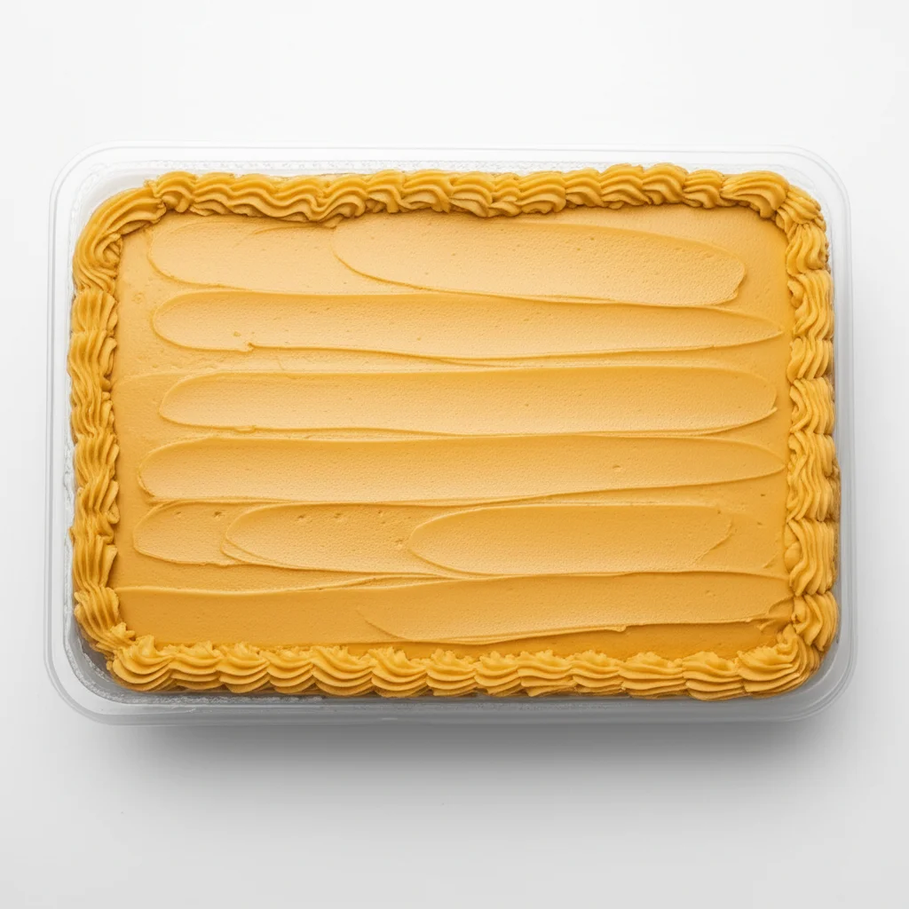 Golden Iced Sheet Cake