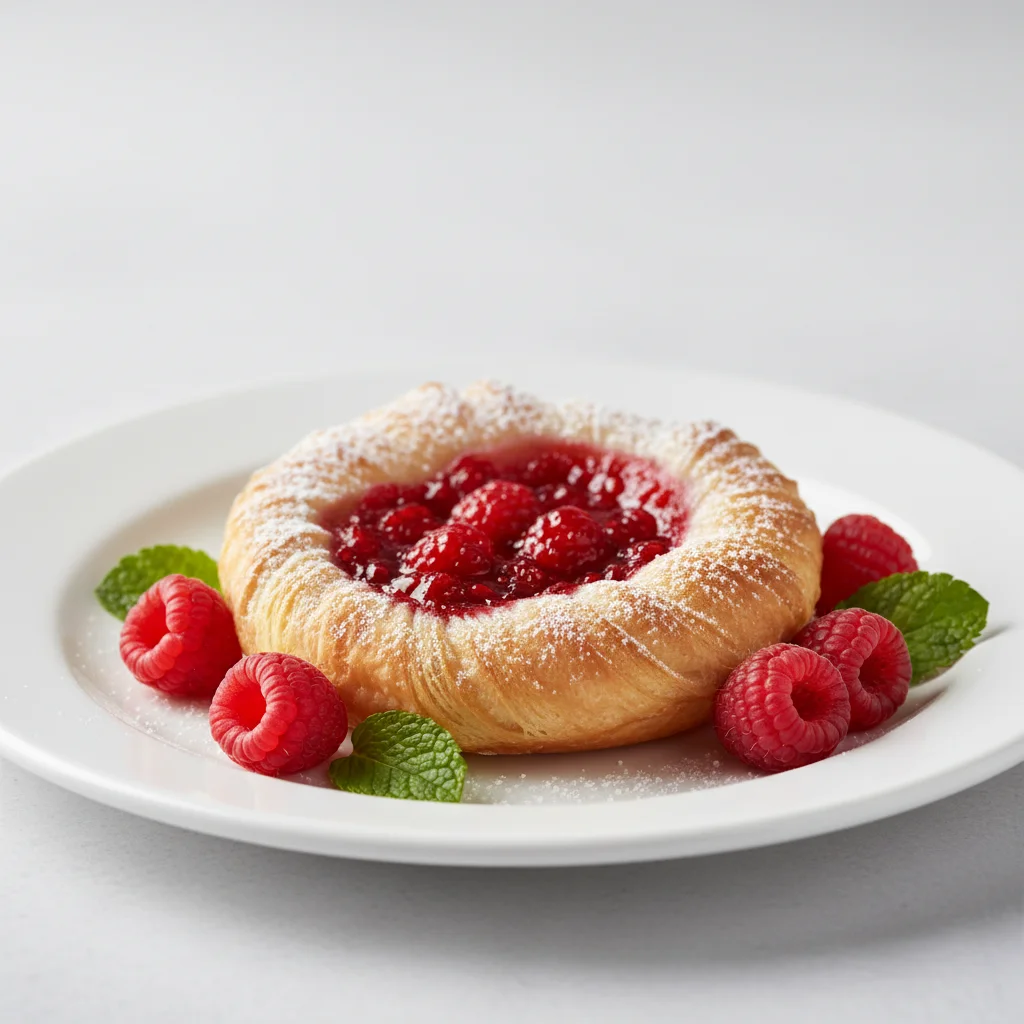 Raw Mini Raspberry Danish