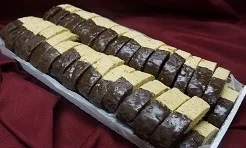 Chocolate Dipped Almond Biscotti