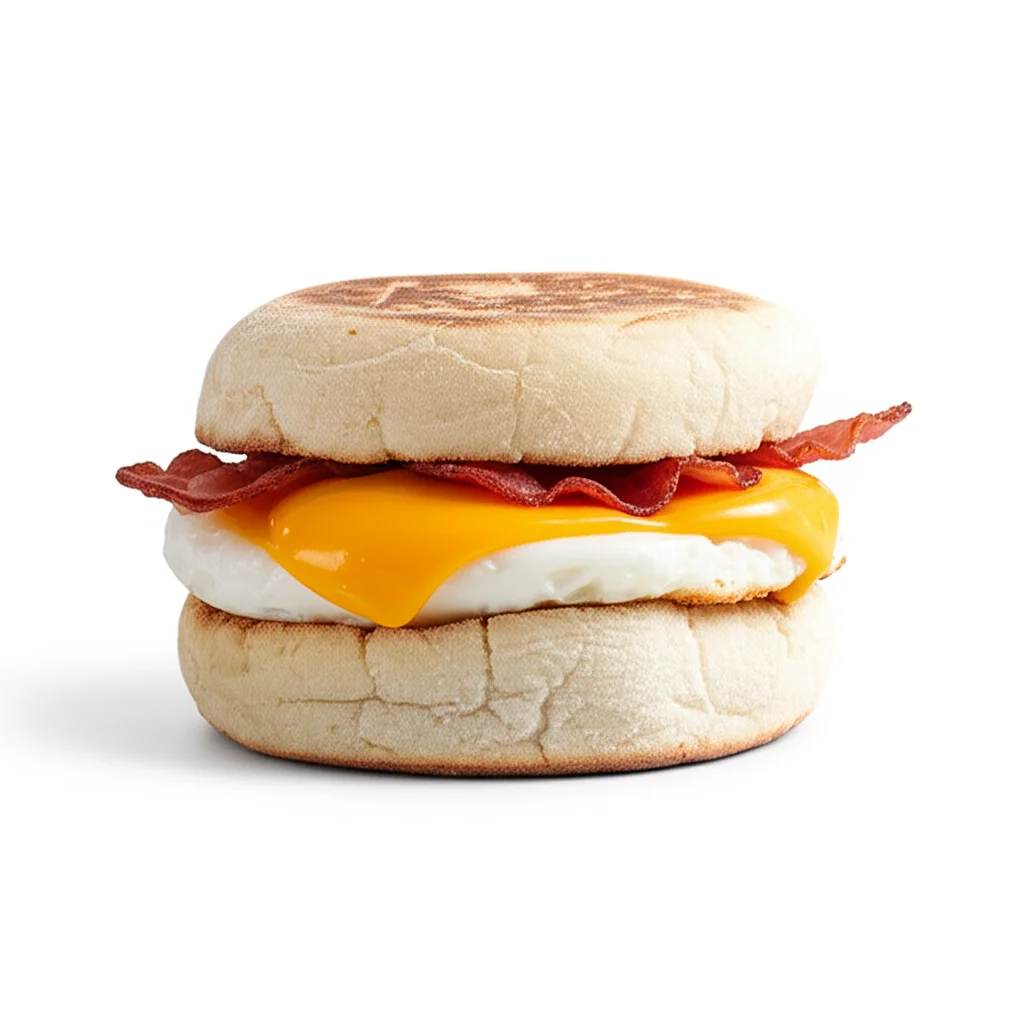 Individually Wrapped Bacon Egg And Cheese English Muffin