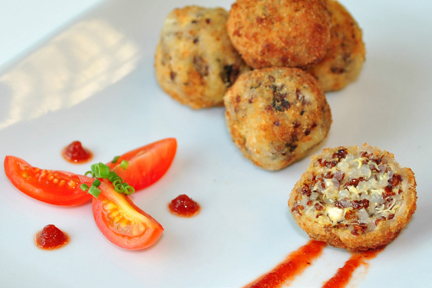 Quinoa Kale And Feta Arancini