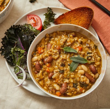 Tuscan Bean Mushroom Soup