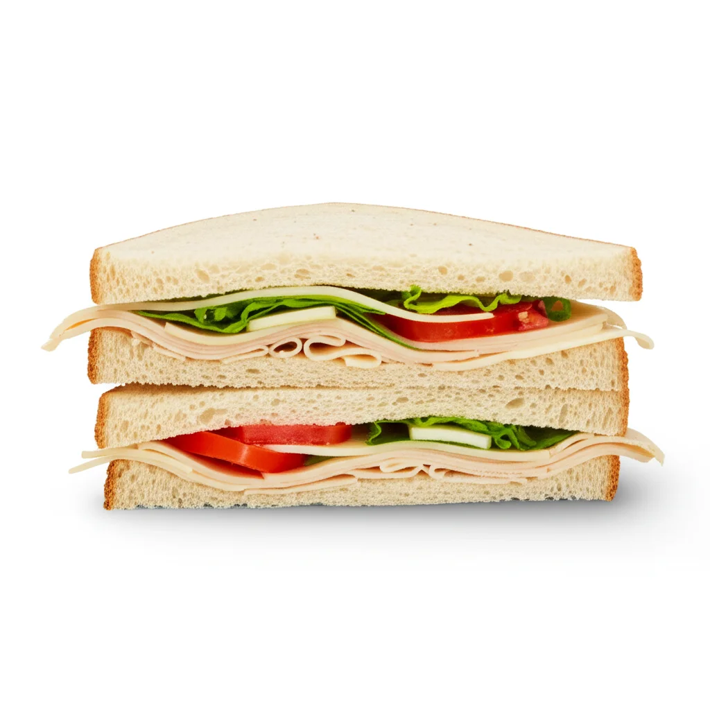 Individually Wrapped Turkey And Cheese Sandwich