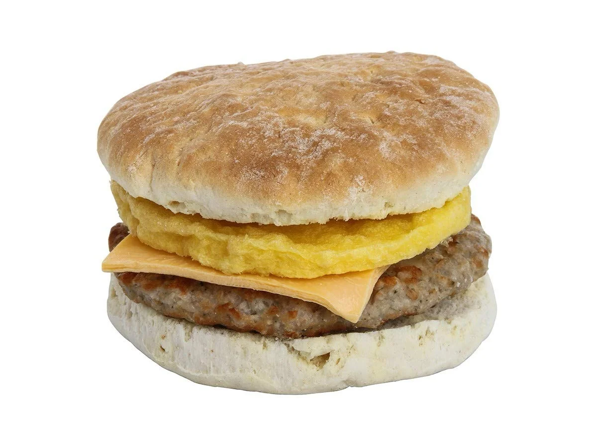 Individually Wrapped Sausage Egg And Cheese Biscuit