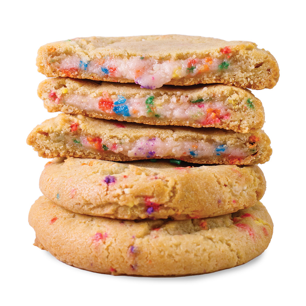 Birthday Cake Stuffed Sugar Cookie Dough