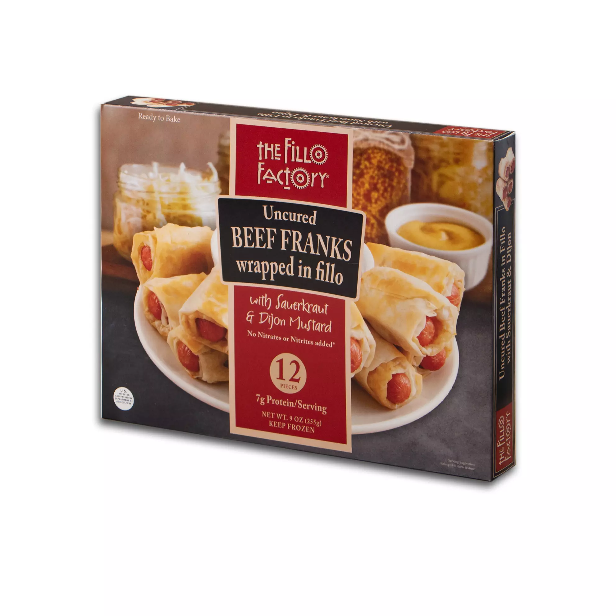 Pigs In A Blanket With Mustard & Sauerkraut