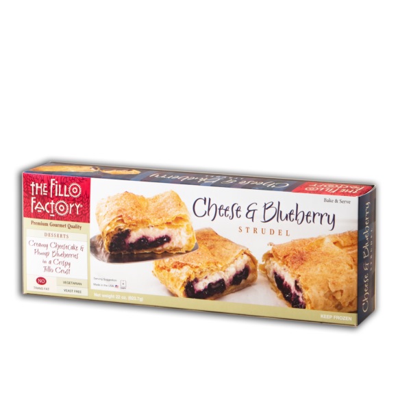 Cheese And Blueberry Strudel