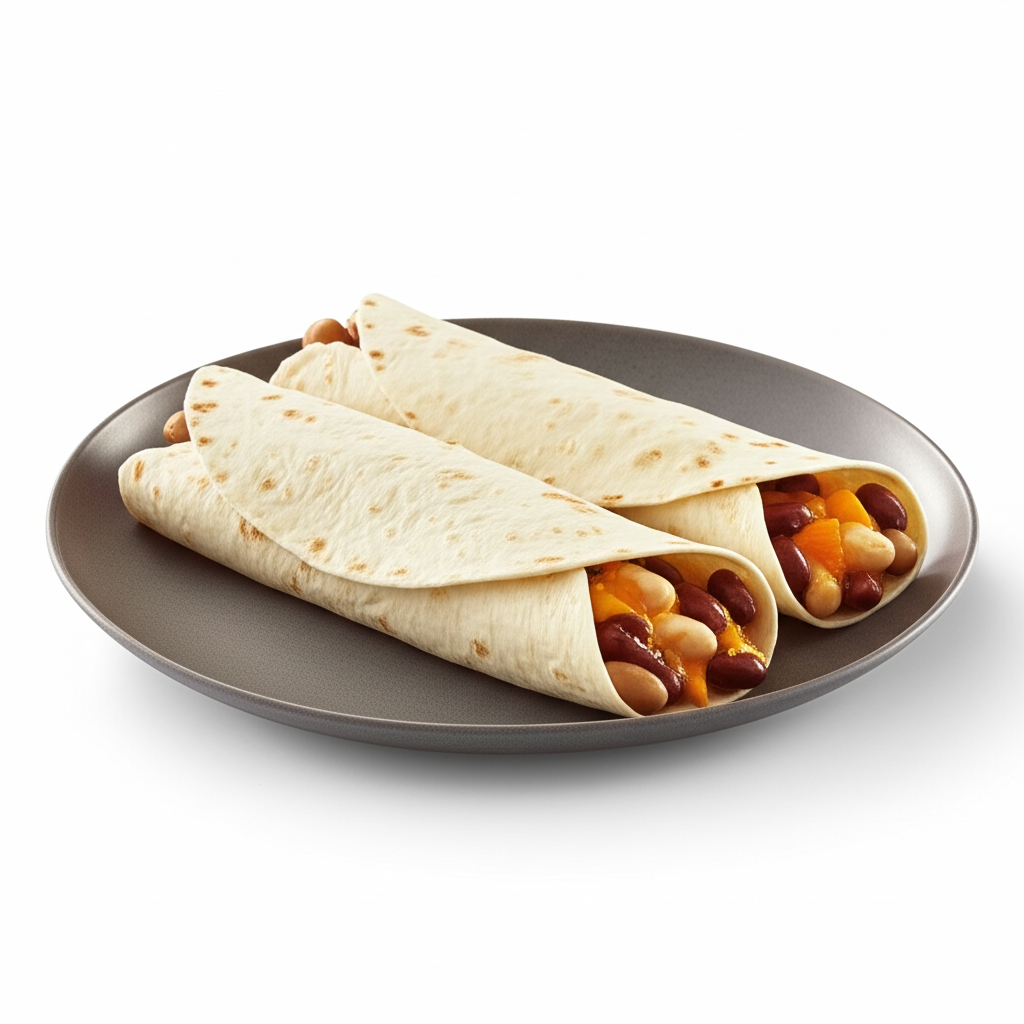Chicken And Bean Burritos