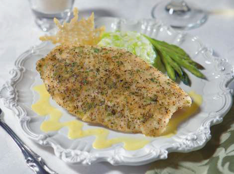5oz Pan-sear Garlic Herb Tilapia Filet