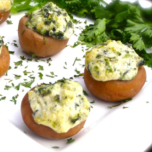 Spinach Stuffed Mushroom Caps