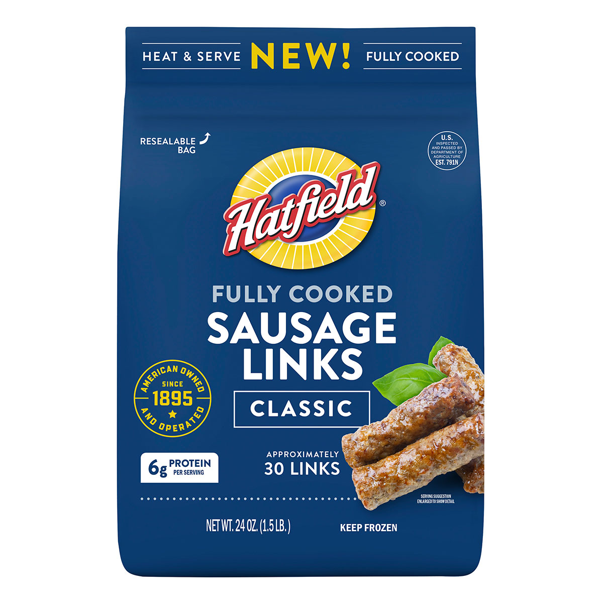 1oz F/c Pork Sausage Link