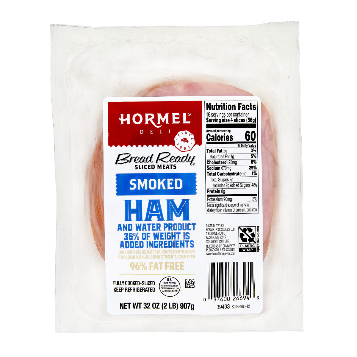 Fully Cooked Sliced Ham