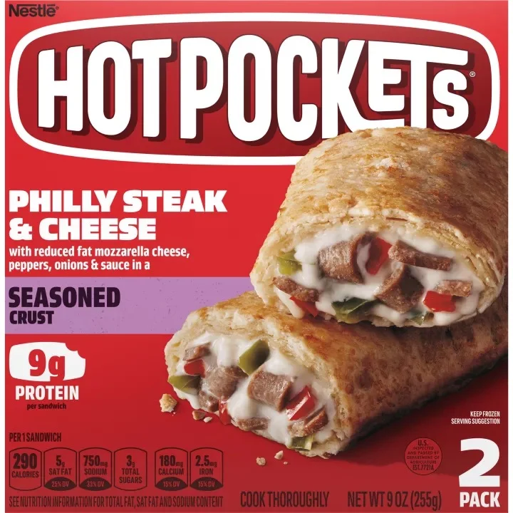 Individually Wrapped Philly Cheese Steak Hot Pockets
