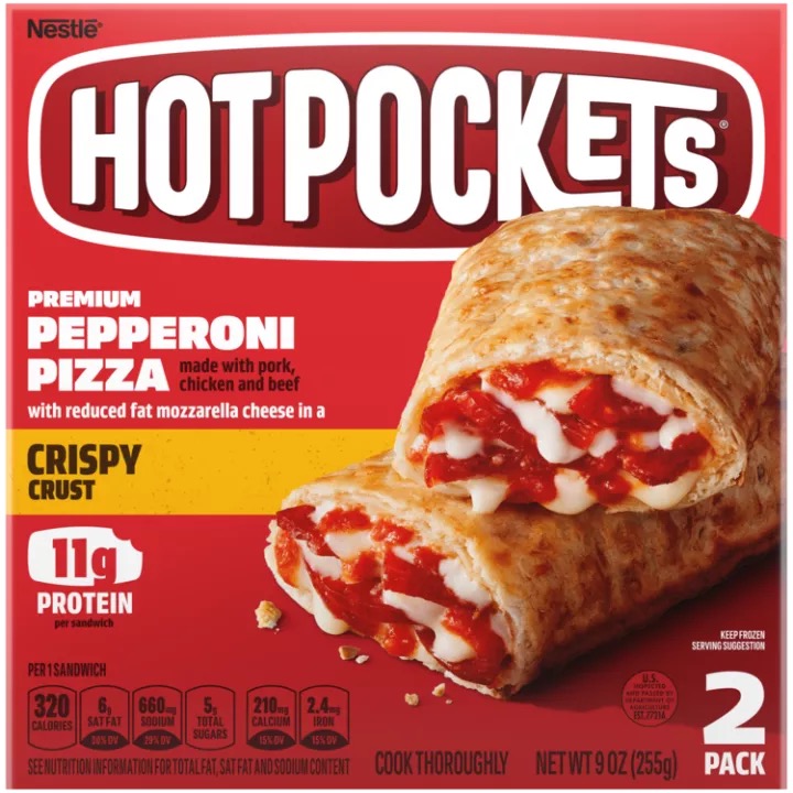 Individually Wrapped Pepperoni Hot Pockets