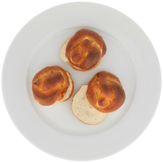1oz Mini Bavarian Pretzel Slider Rolls