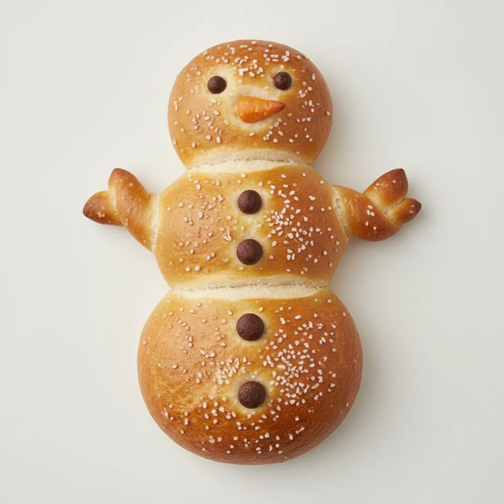 Whole Grain Snowman Pretzel