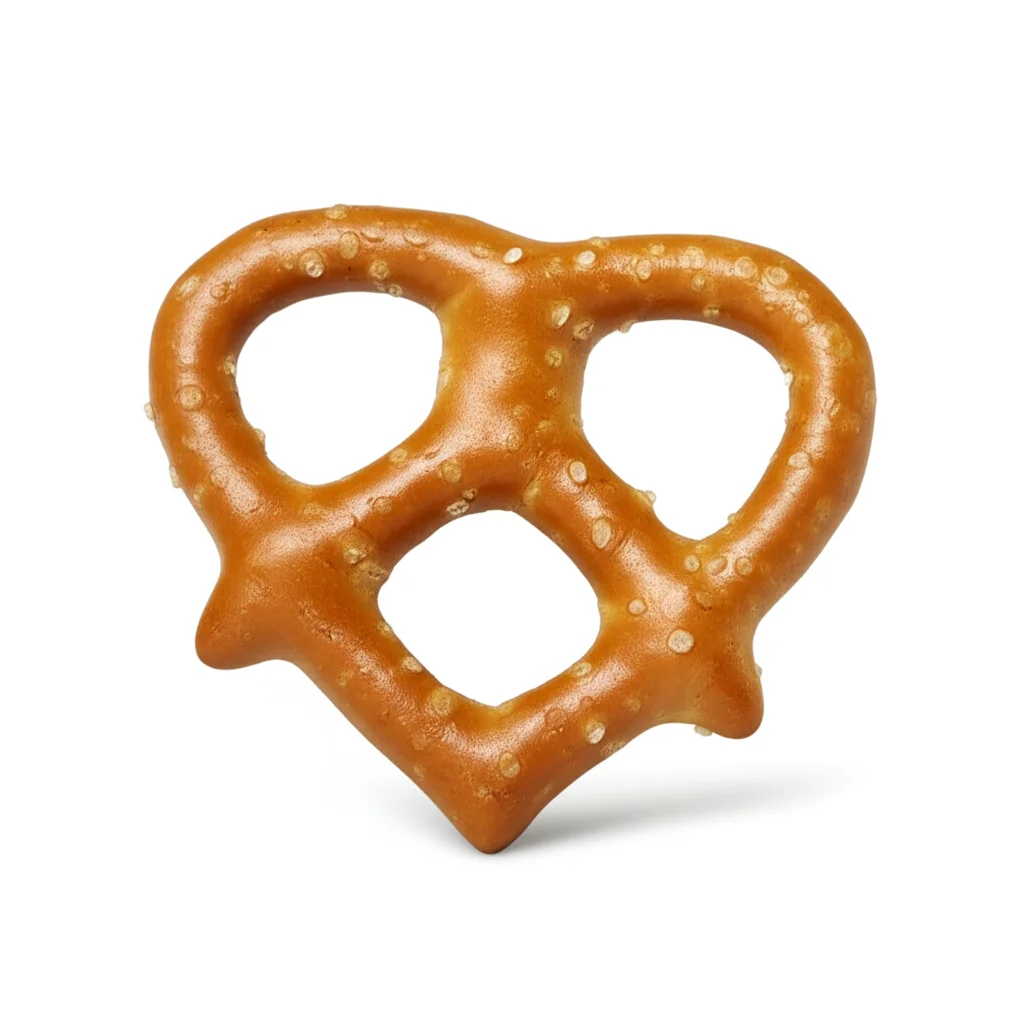 Wheat Heart Shape Pretzel