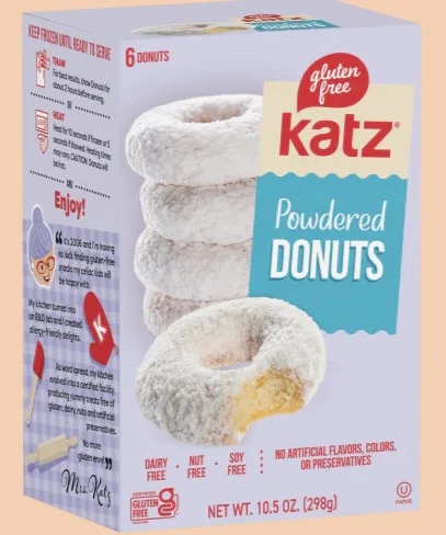 Individually Wrapped Gluten Free Powdered Donuts
