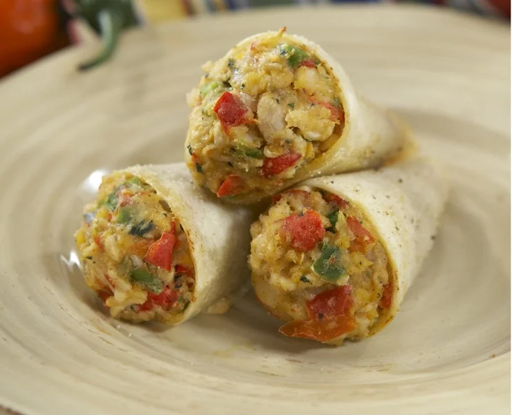 Cheese & Vegetable Quesadilla Trumpet