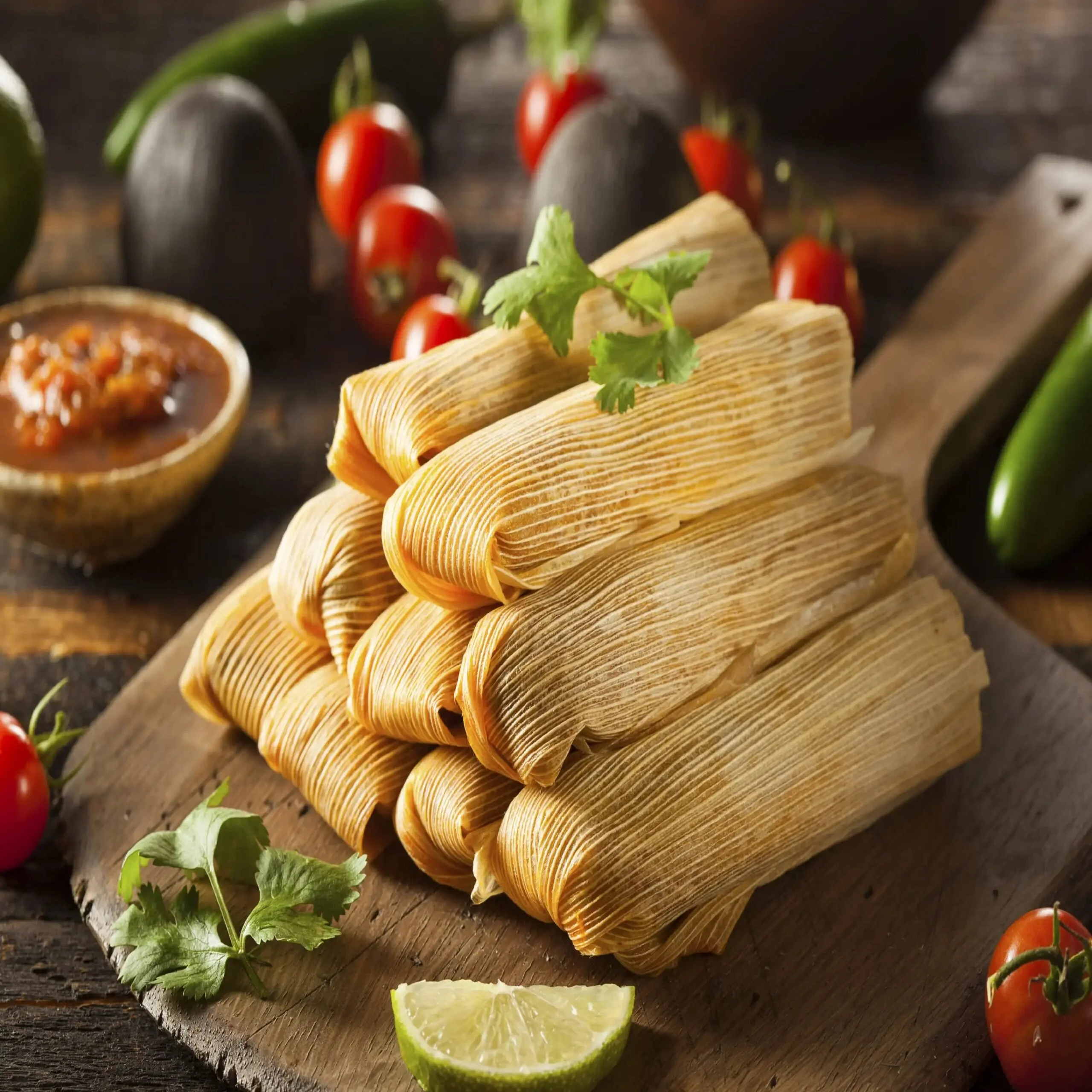 Cheese And Chile Tamales