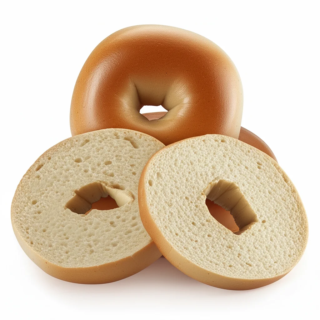 Sliced Plain Bagel