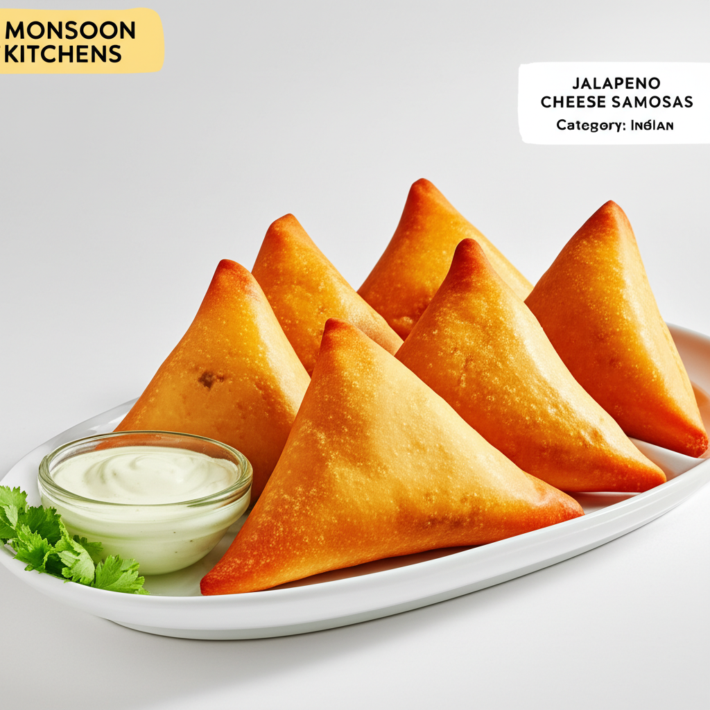 Jalapeno Cheese Samosas