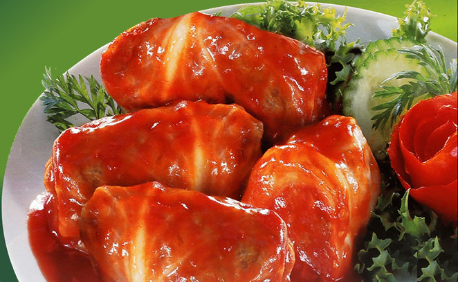 Vegetable Stuffed Cabbage In Sauce