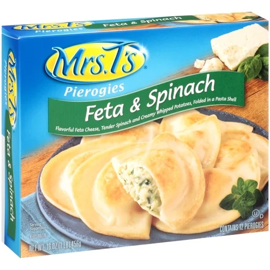 Spinach And Feta Pierogies