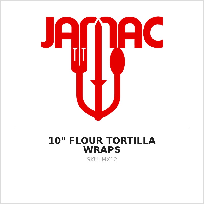 10" Flour Tortilla Wraps