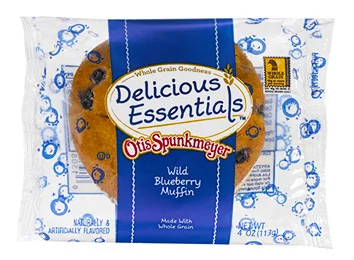 Individually Wrapped Whole Grain Blueberry Muffin