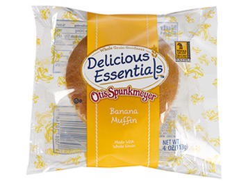 Individually Wrapped Whole Grain Banana Muffin
