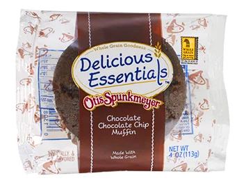 Individually Wrapped Whole Grain Double Chocolate Chip Muffin