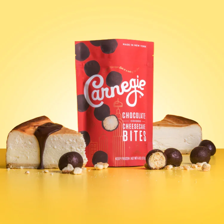 Mini Chocolate Covered Cheesecake Bites