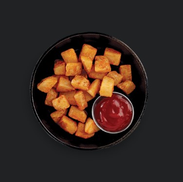 Skin On Hash Brown Cubes