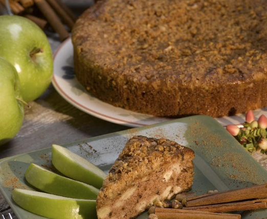 Apple Walnut Crumb Cake