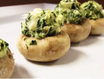 Spinach Stuffed Mushroom Caps