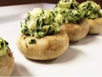 Spinach Stuffed Mushroom Caps