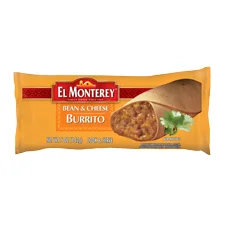 Individually Wrapped Bean Cheese Burrito