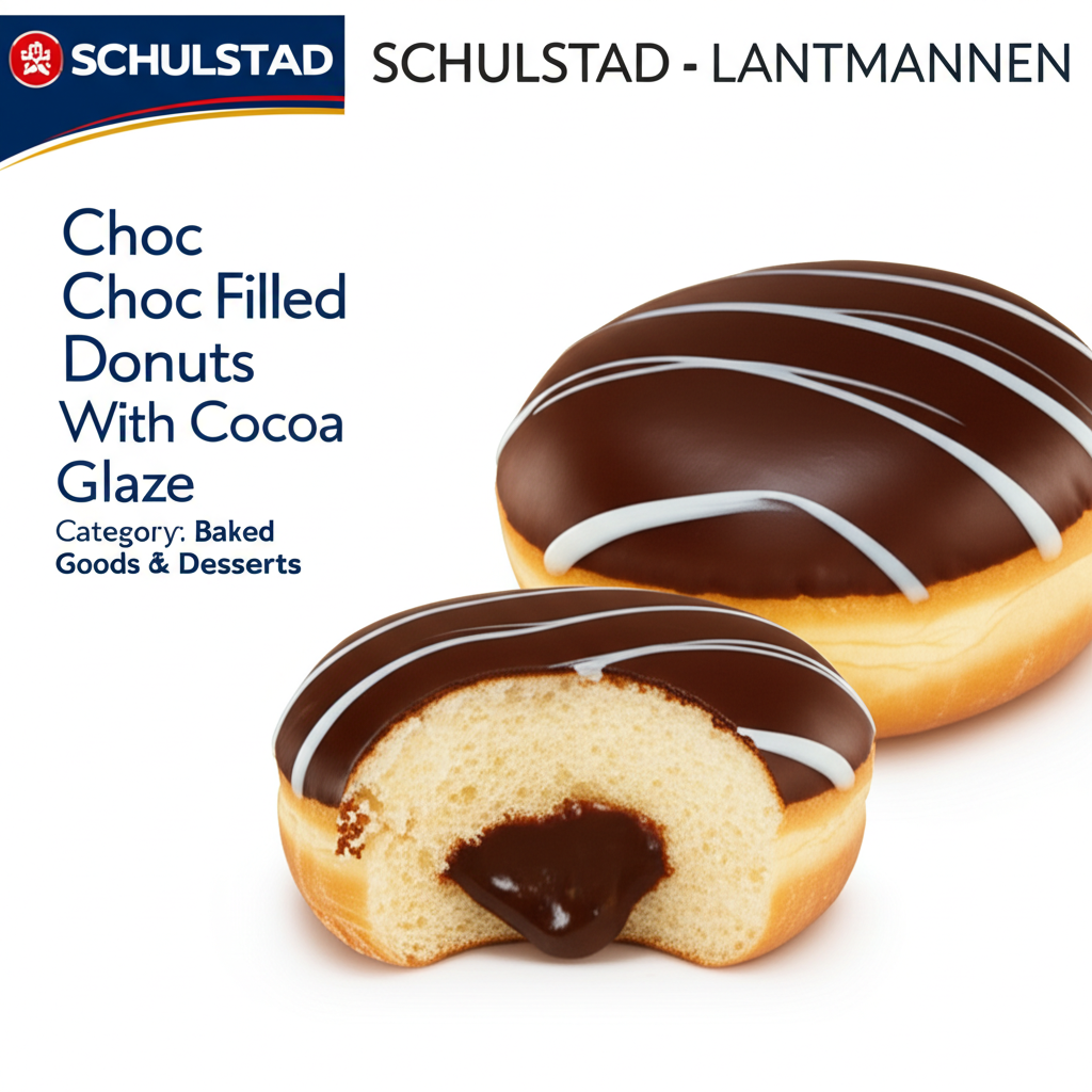 Choc Filled Donuts With Cocoa Glaze