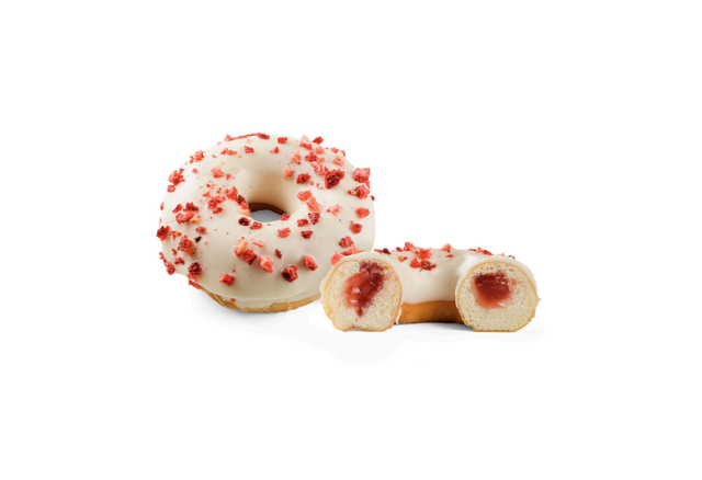 Berries And Creme Filled Donut