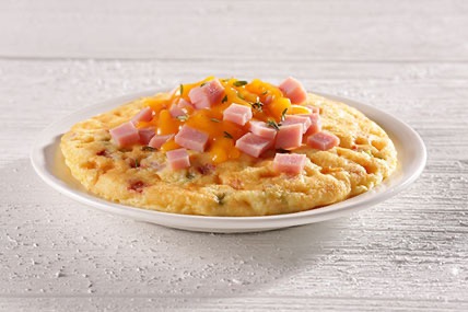Vegetable Ham And Cheese Frittata