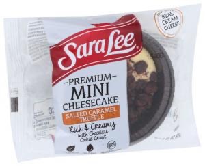 Individually Wrapped Salted Caramel Cheesecake