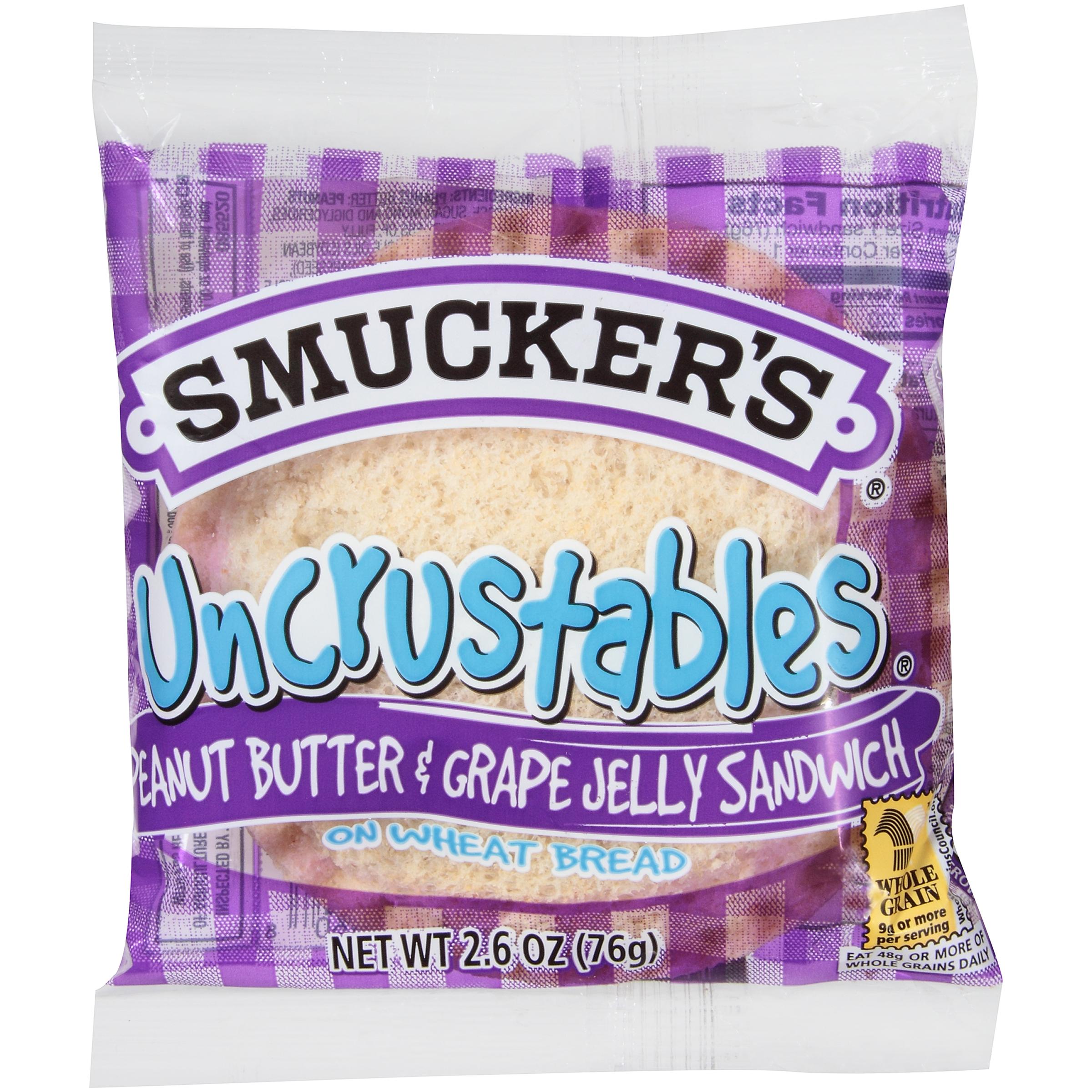 Individually Wrapped Peanut Butter And Grape Jelly Uncrustable