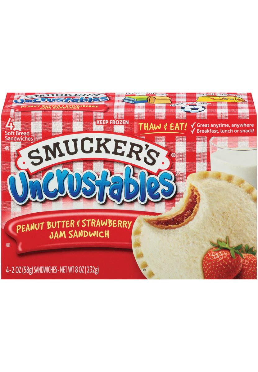 Individually Wrapped Peanut Butter And Strawberry Jelly Uncrustable