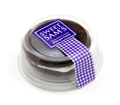 Individually Wrapped Vanilla Whoopie Pie With Chocolate Filling