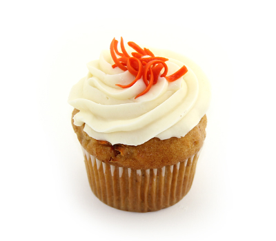 Individually Wrapped Carrot Cream Cheese Cupcake