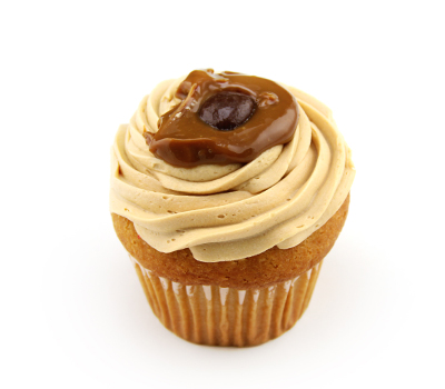 Individually Wrapped Salted Caramel Cupcake