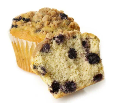 Individually Wrapped Blueberry Muffins