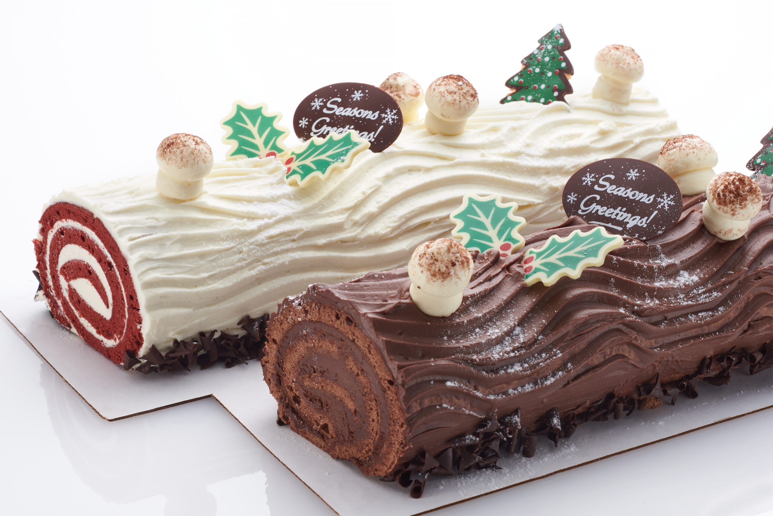 12" Red Velvet Yule Log